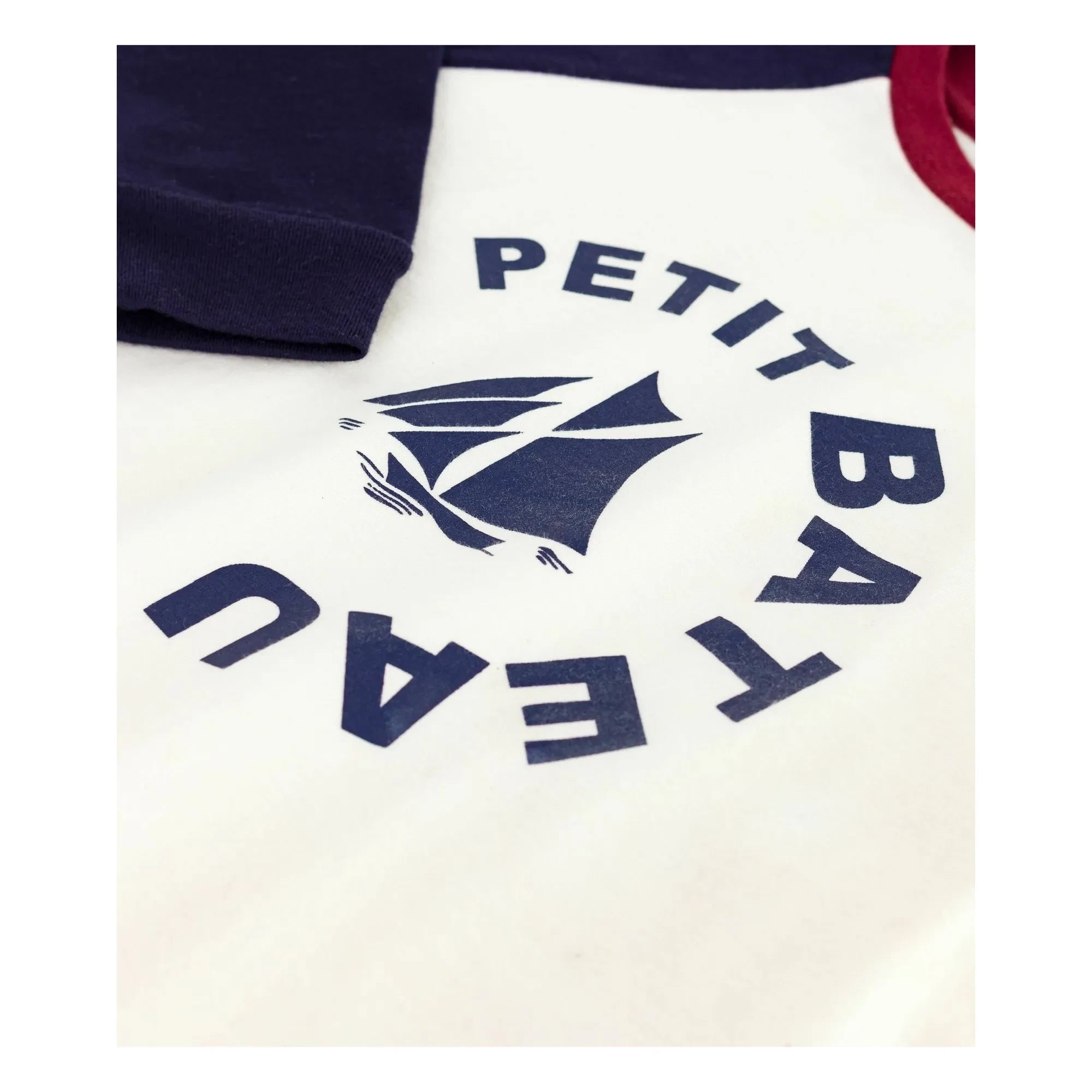 Petit Bateau - Baseball T-Shirt Petit Bateau Organic Cotton | Ecru