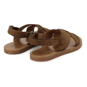 Pom d'Api - Beach-Stitch Cross Sandals | Brown