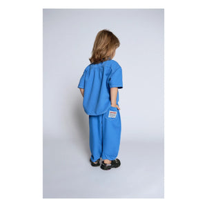 American Vintage - Pusway Organic Cotton Drawstring Denim Trousers | Blue