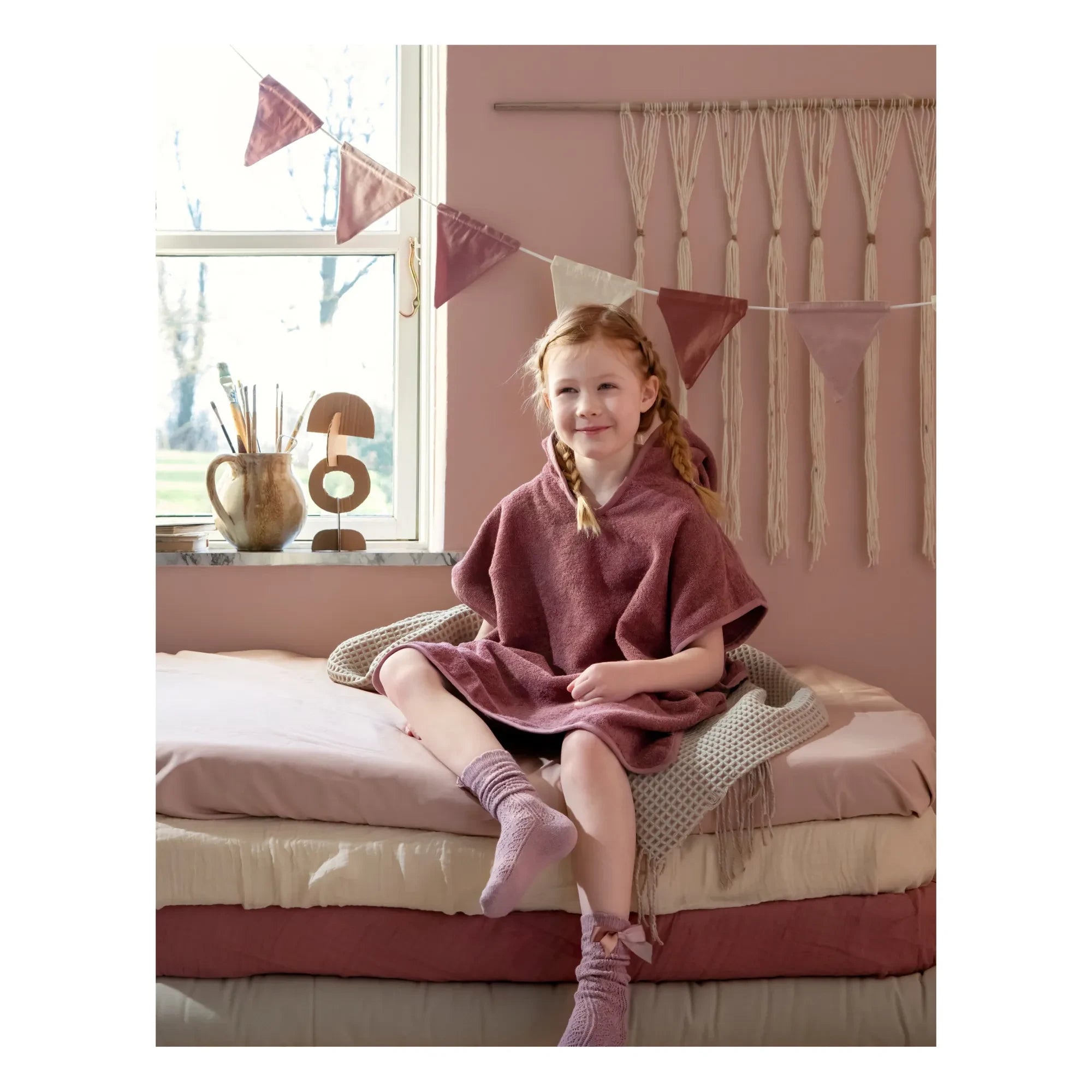 Sebra - Decorative Banner Flag | Pink