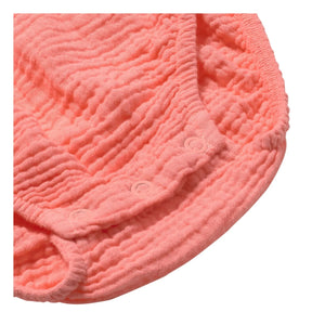 Cozmo - Tess Cotton Muslin Romper | Coral