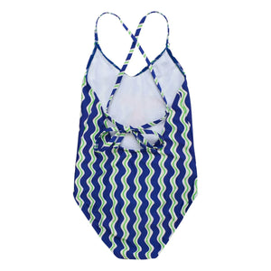 Maison Mangostan - Wave Swimsuit Parrot | Blue