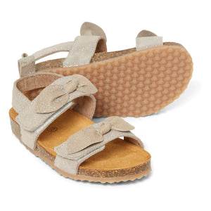Pèpè - Two Con Me - Suede Double Buckle Sandals | Silver