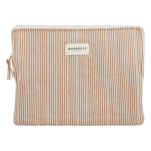 Gabrielle Paris - Garance Striped Laptop Case | Red