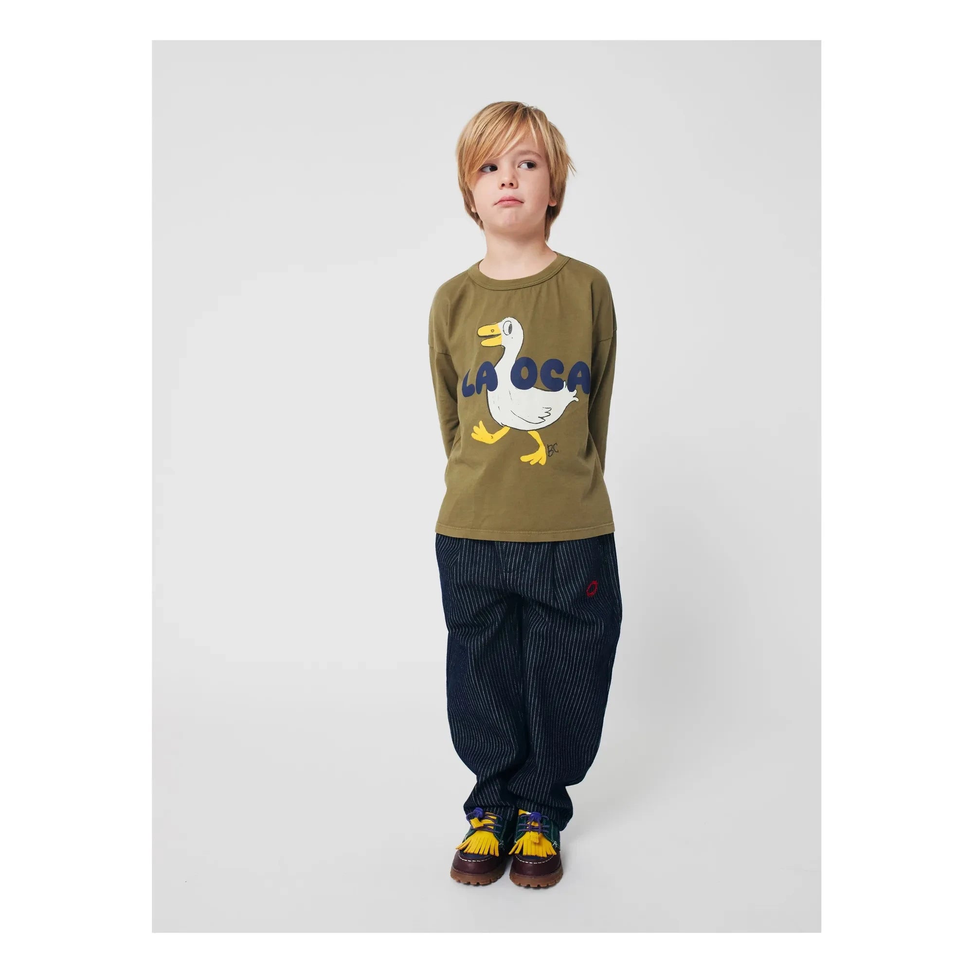 Bobo Choses - Duck T-shirt La OCA Organic Cotton | Khaki