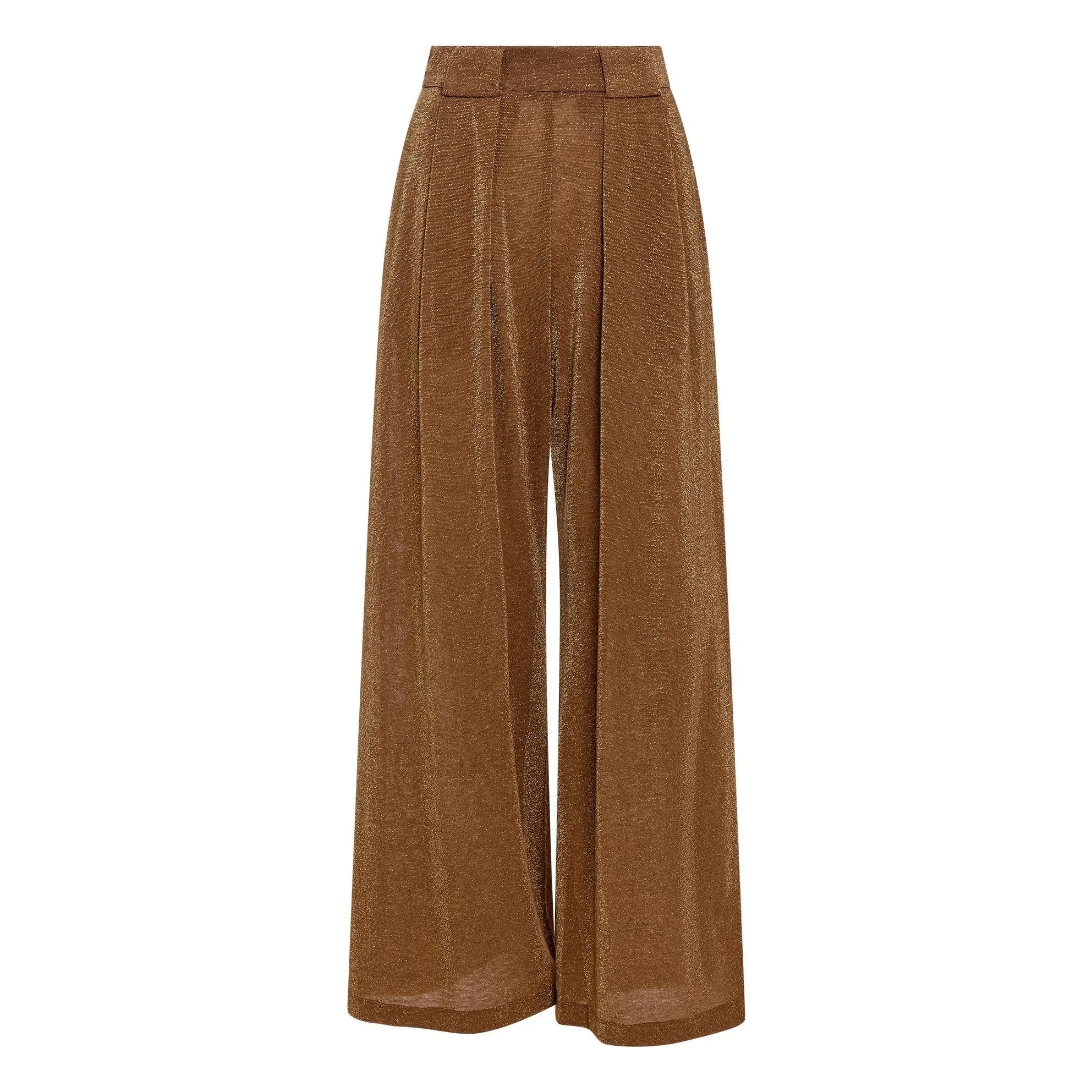 Momoni - Aspen Metallic Pants | Tobacco