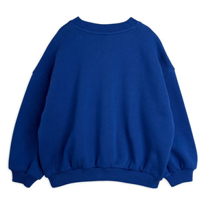 Mini Rodini - V yaka sweatshirt Rabbits Organik pamuk | Mavi
