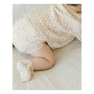 Quincy Mae - Organic Cotton Bubble Cardigan | Ecru