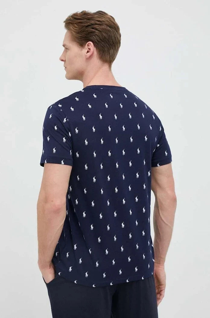 Kısa Kollu Pamuklu Pijama Üstü Polo Ralph Lauren