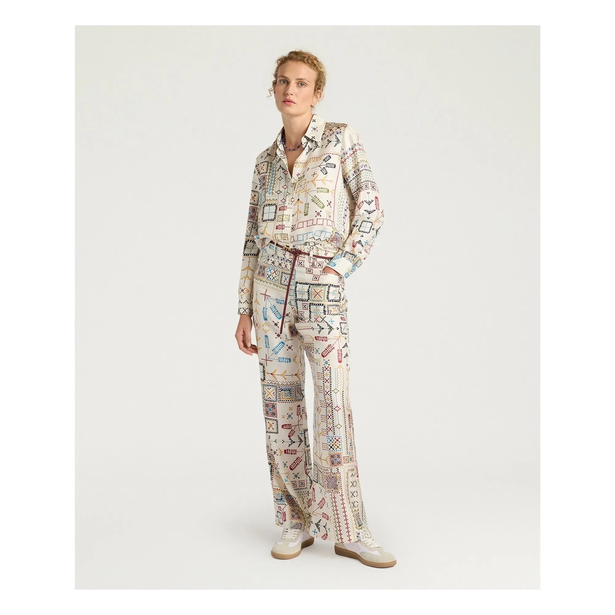 Momoni - Ortiz Silk Pants | Cream