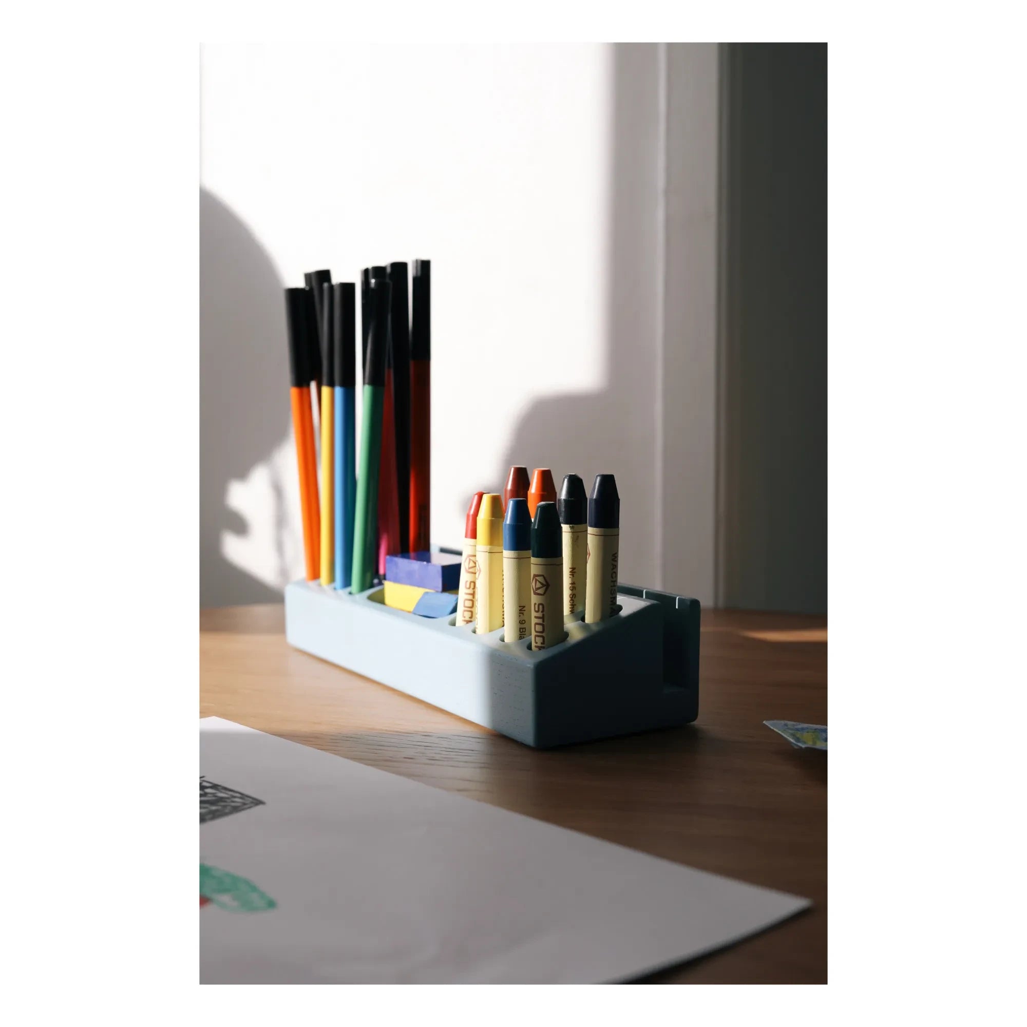 Nofred - Light Blue Ash Wood Pen Holder