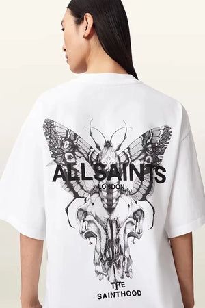 AllSaints kadın pamuklu oversize tişört HALIS