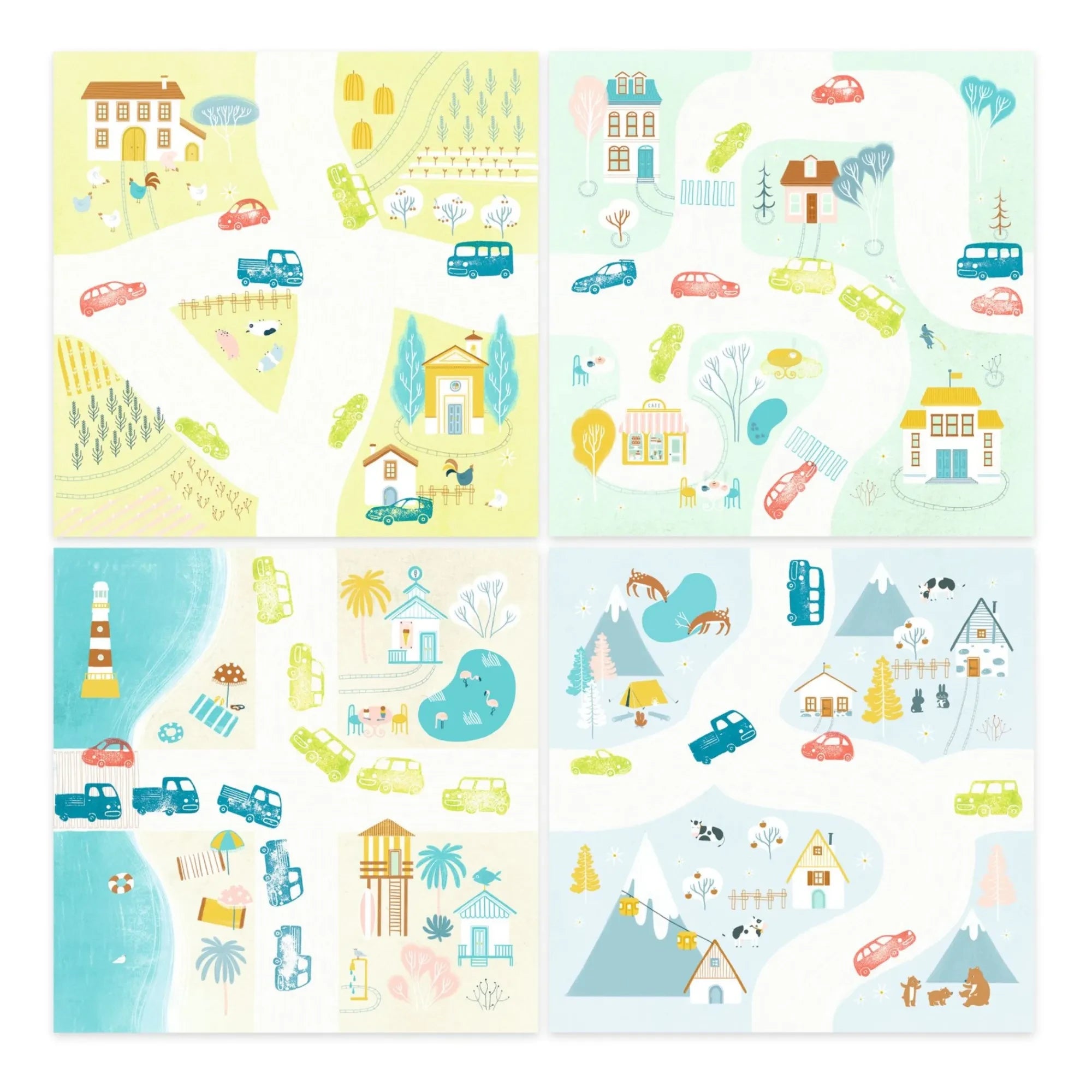 Djeco - Traffic Stamp Activity Set