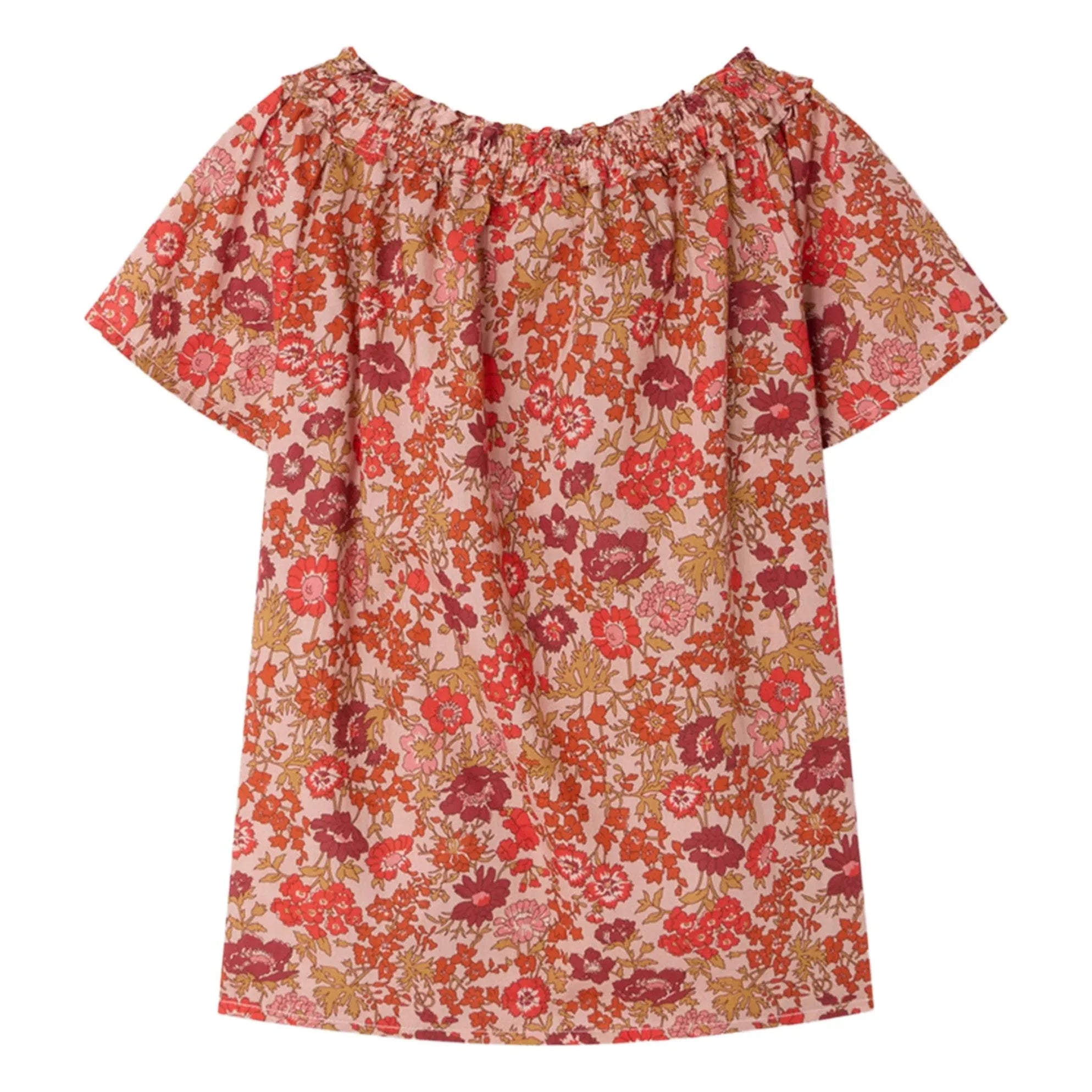 Bonpoint - Goldia Fleurie Organic Cotton Blouse | Dusty Pink