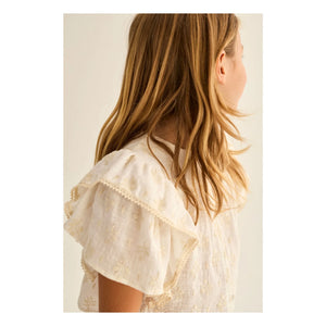 Cozmo - Tansy organic cotton blouse | Off-White
