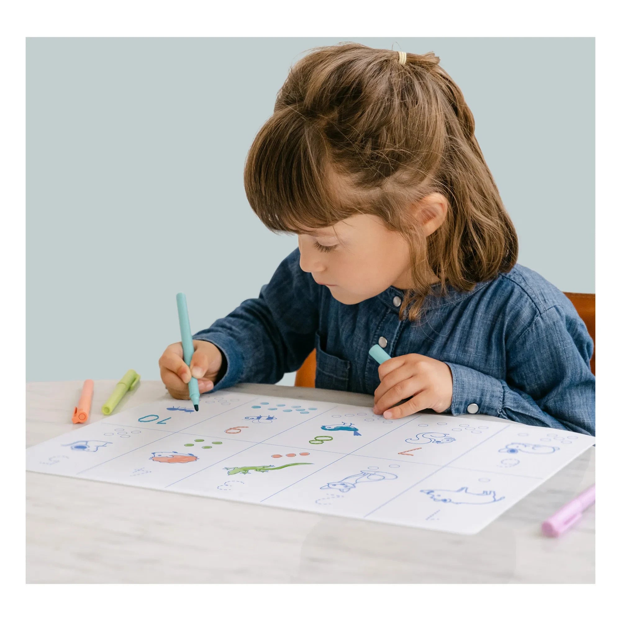 Superpetit - Number Coloring Placemat