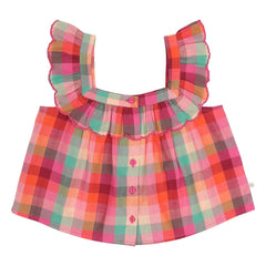 Jenest - Ball Didi Check Organic Cotton | Fuchsia