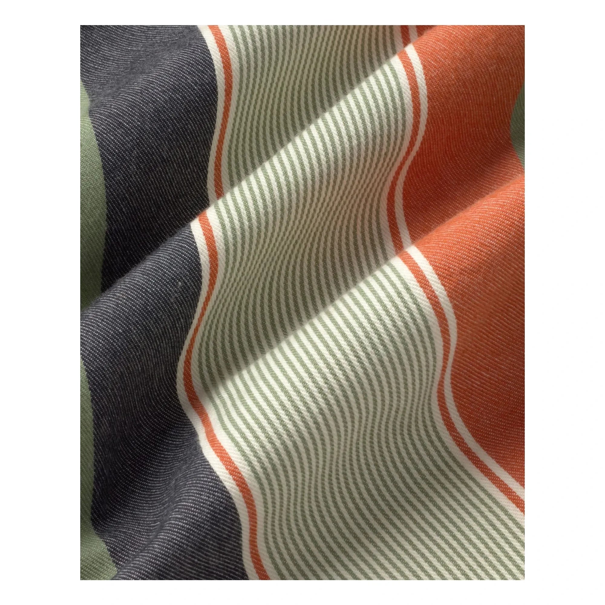 Thinking Mu - Raida Striped Organic Cotton Top | Orange