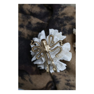 Doing Goods - Ella Octopus recycled brass hook | Gold