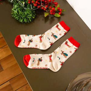 Legami - Christmas Socks Dachshund Size 41-47 - A Perfect Fit!