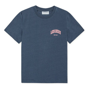 Les Deux - Hoop Organic Cotton T-Shirt | Blue