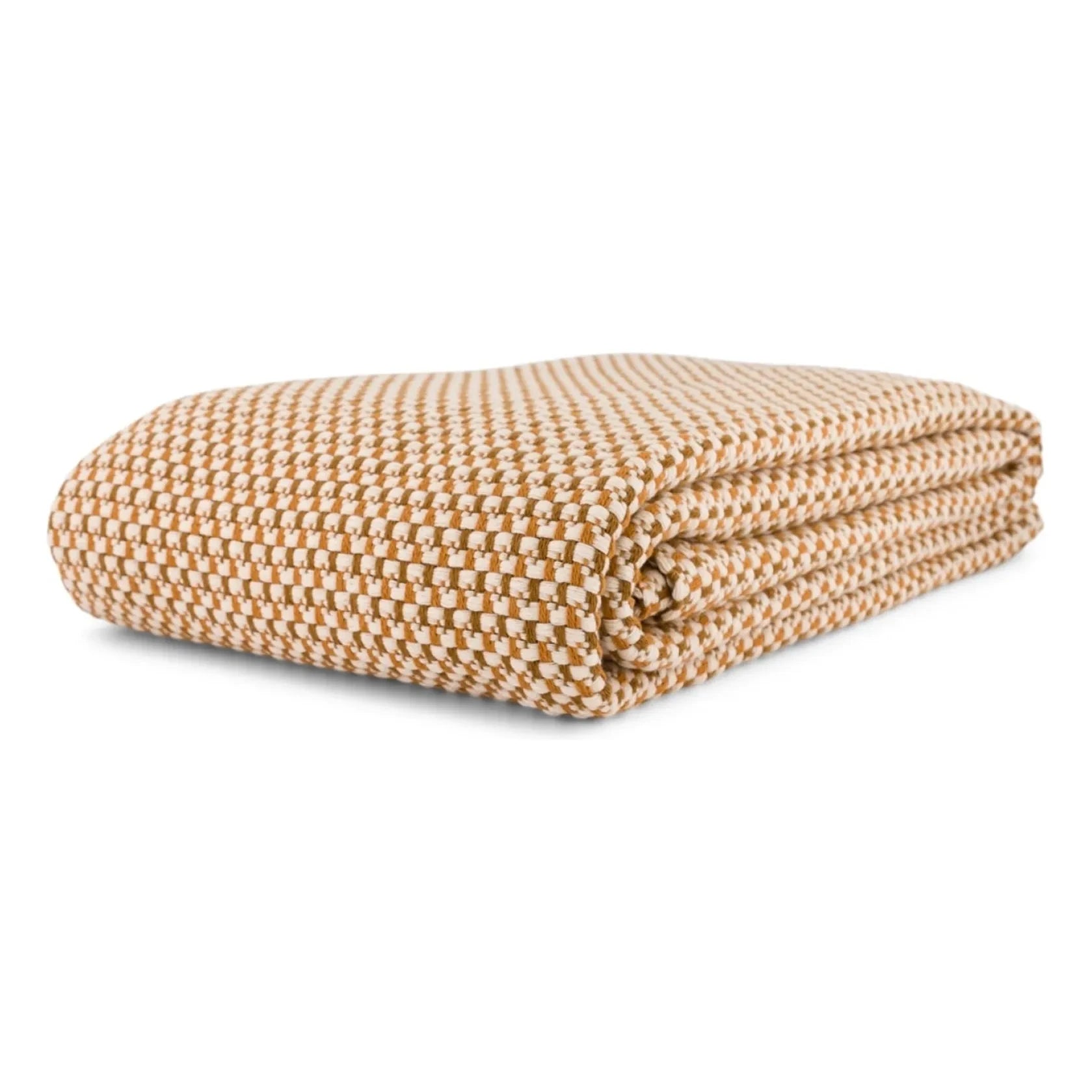 The Socialite Family - Miuccia Cotton Jacquard Blanket | Caramel