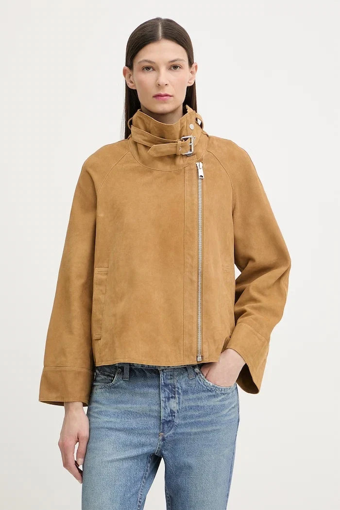 AllSaints kadın süet rocker ceket RHODES