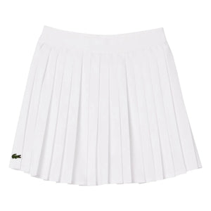 Lacoste - Recycled Fiber Pleated Skirt | White
