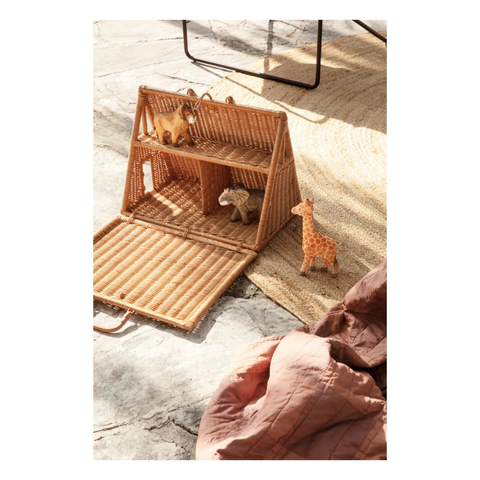 Ferm Living Kids - Örgü Rattan Ev