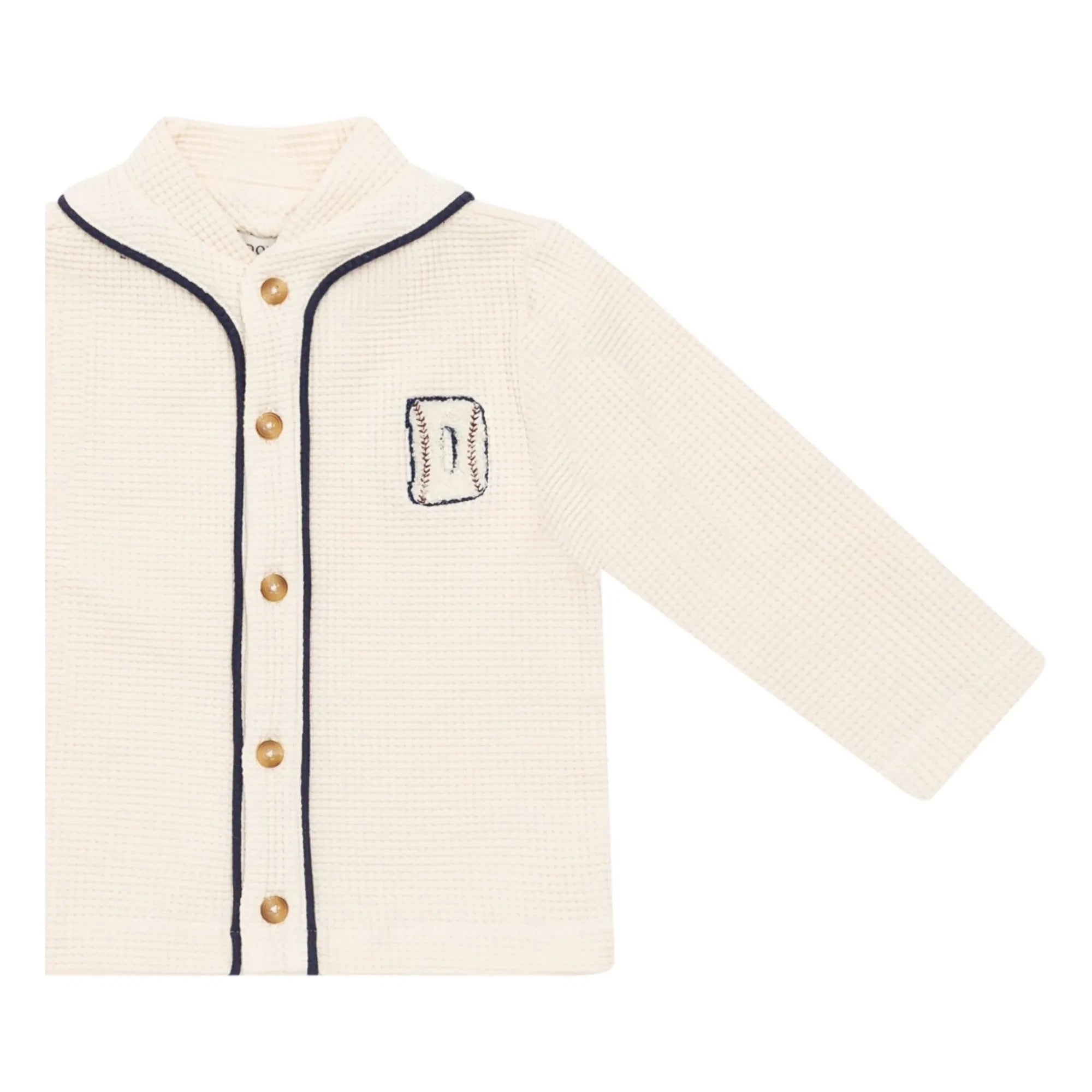 Donsje - Senn Waffle Cardigan | Ivory