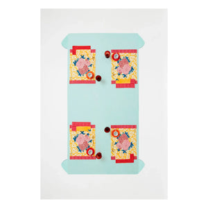 Lisa Corti - Arabesque Corolla Napkin | Yellow