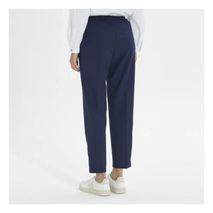 Pomandère - Elastic Wool Pants | Navy Blue