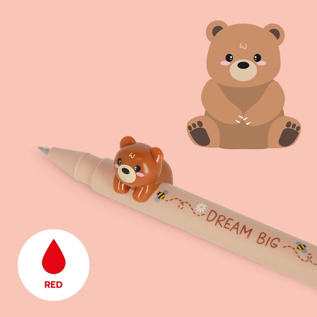Legami - Jel Kalem ile "Dream Big" Ayıcık Hayvan Süsü - Sevimli Arkadaşlar
