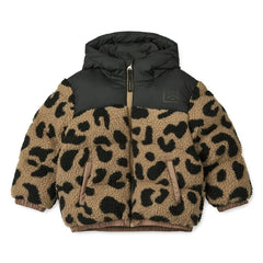 Liewood - Niko Recycled-Fiber Leopard Print Sherpa-Style Jacket | Brown