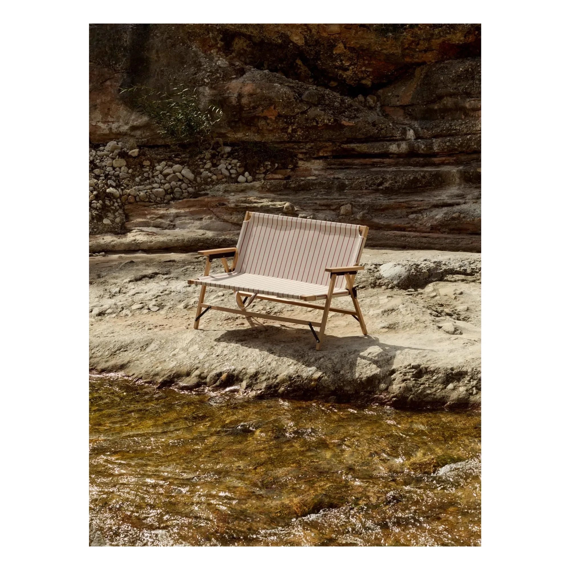 Hay - Outdoor Market Foldable Bench, Jasper Morrison | Beige