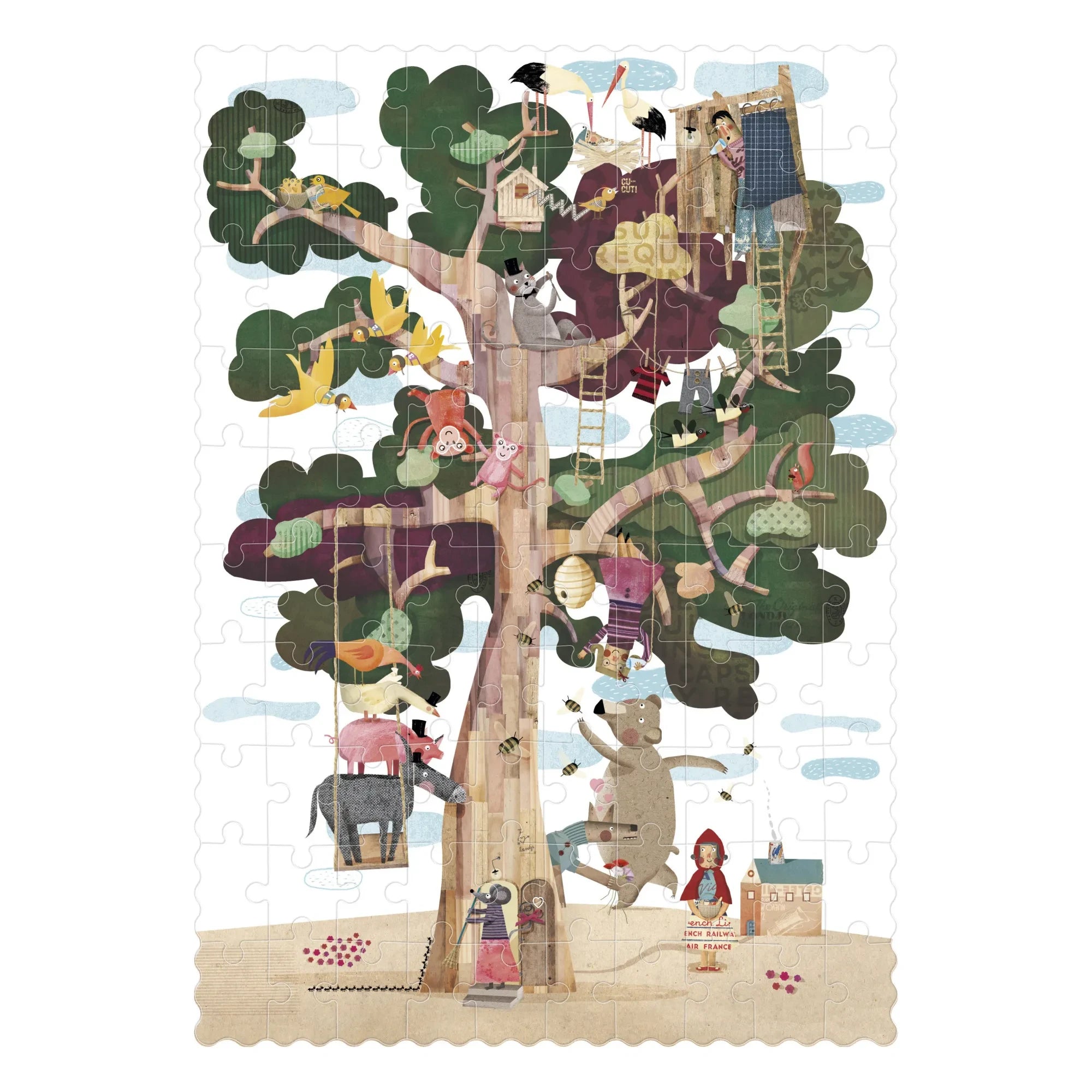 Londji - My Tree Double-sided Puzzle - 100 Pieces
