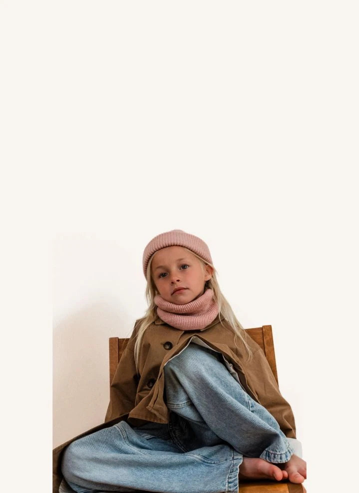 Hvid - Gigi Merino Wool Neck Warmer | Candy Pink