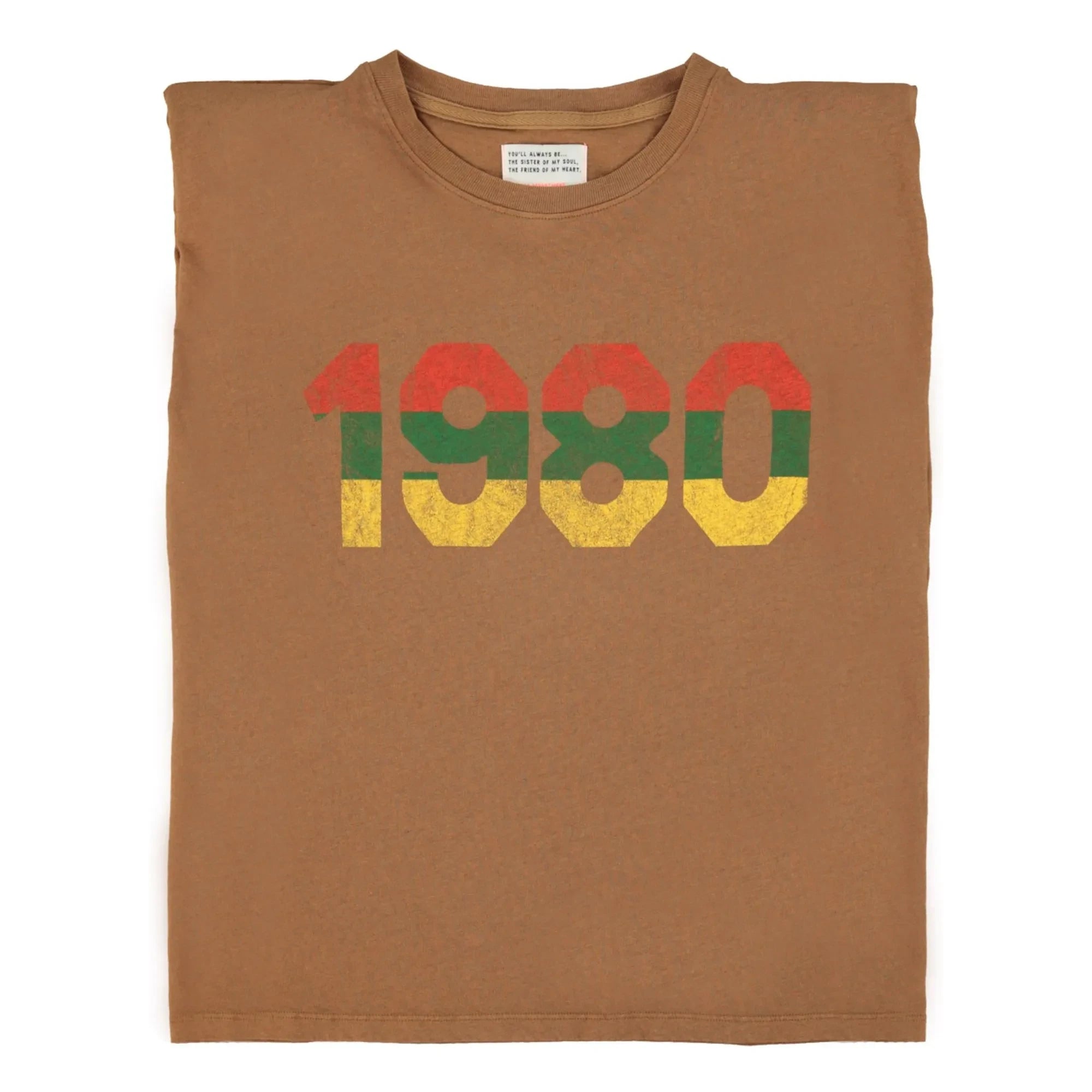 Sisters Department - Alicia Linen & Cotton T-Shirt with Shoulder Epaulettes | Brown