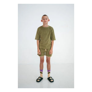 Repose AMS - Organic Cotton Towel Jogger Shorts | Khaki