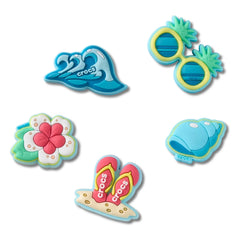 Crocs - Set of 5 Jibbitz Beach Time | Blue