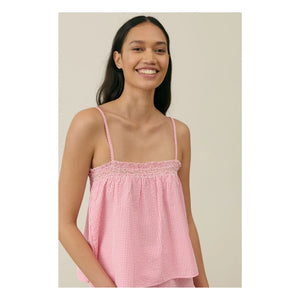 Louise Misha - Minala Vichy Pajamas - Women's Collection | Pink