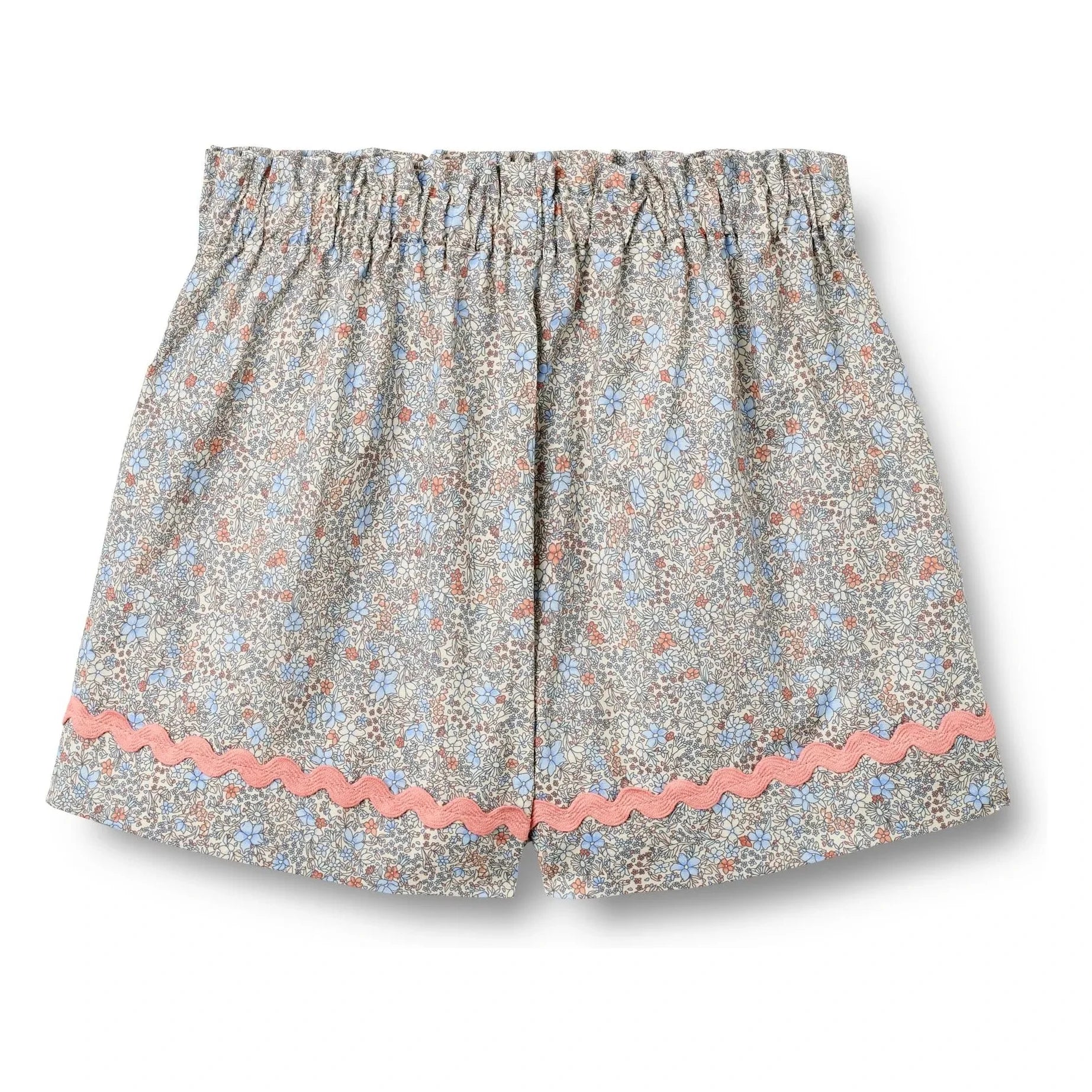 Wheat - Lace Silja Floral Organic Cotton Shorts | Light Blue