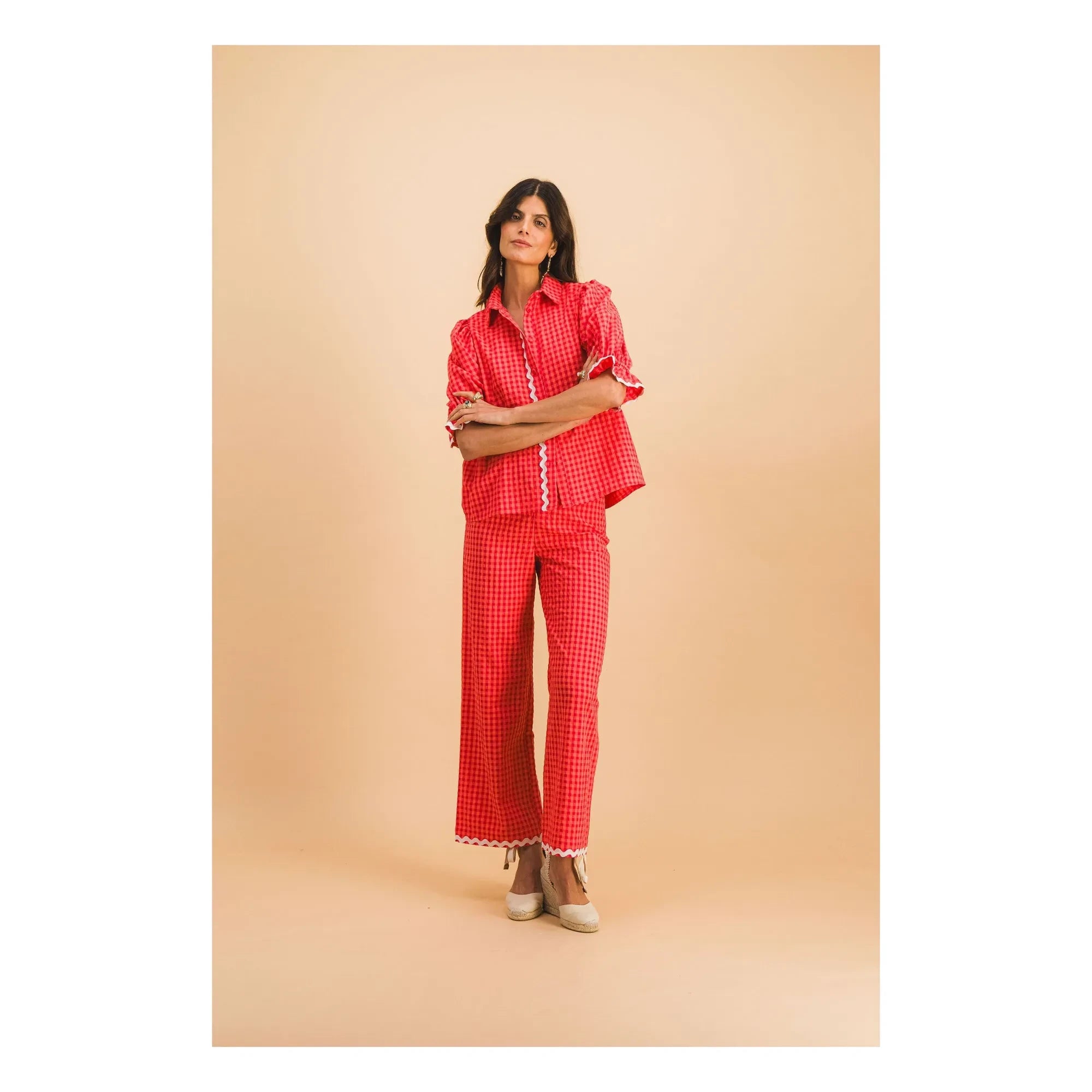 Elise Chalmin - Jim Cotton Shirt | Red