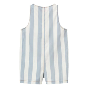Tinycottons - Blue Thin Striped Twill Romper