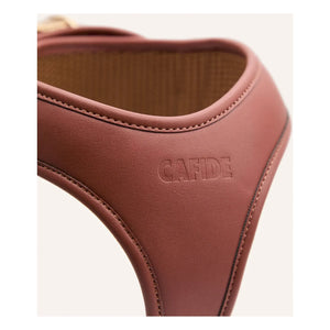 Cafide - Vegan Leather Dog Harness | Brown