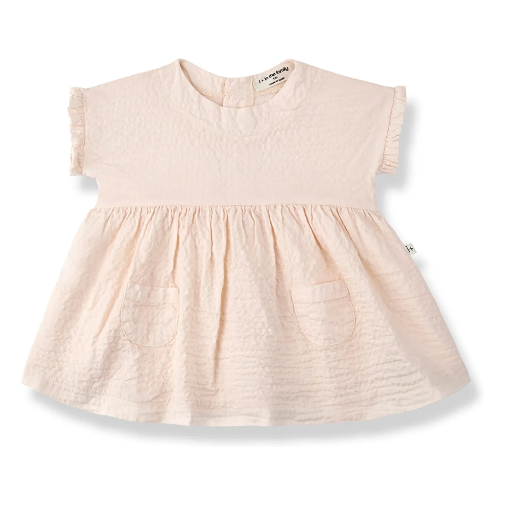 1+ in the family - Troy Seersucker Dress | Beige Pink