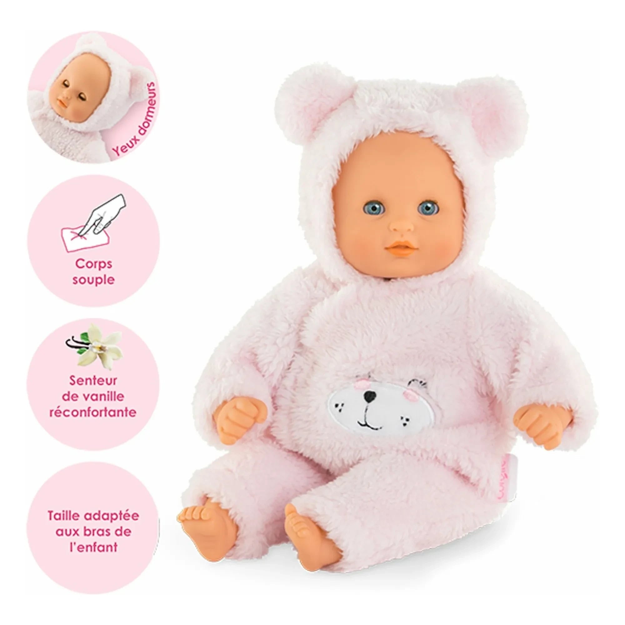 Corolle - My First Baby - Ourson d'Amour and Accessories | Light Pink
