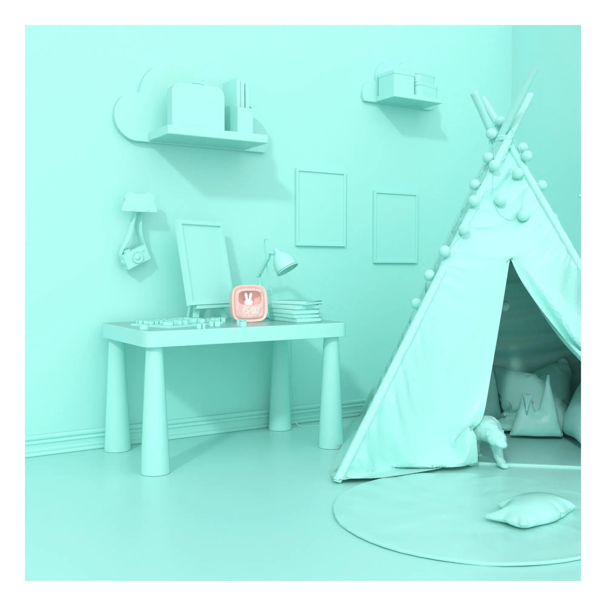 MOB - Billy Alarm Clock and Night Light | Pink