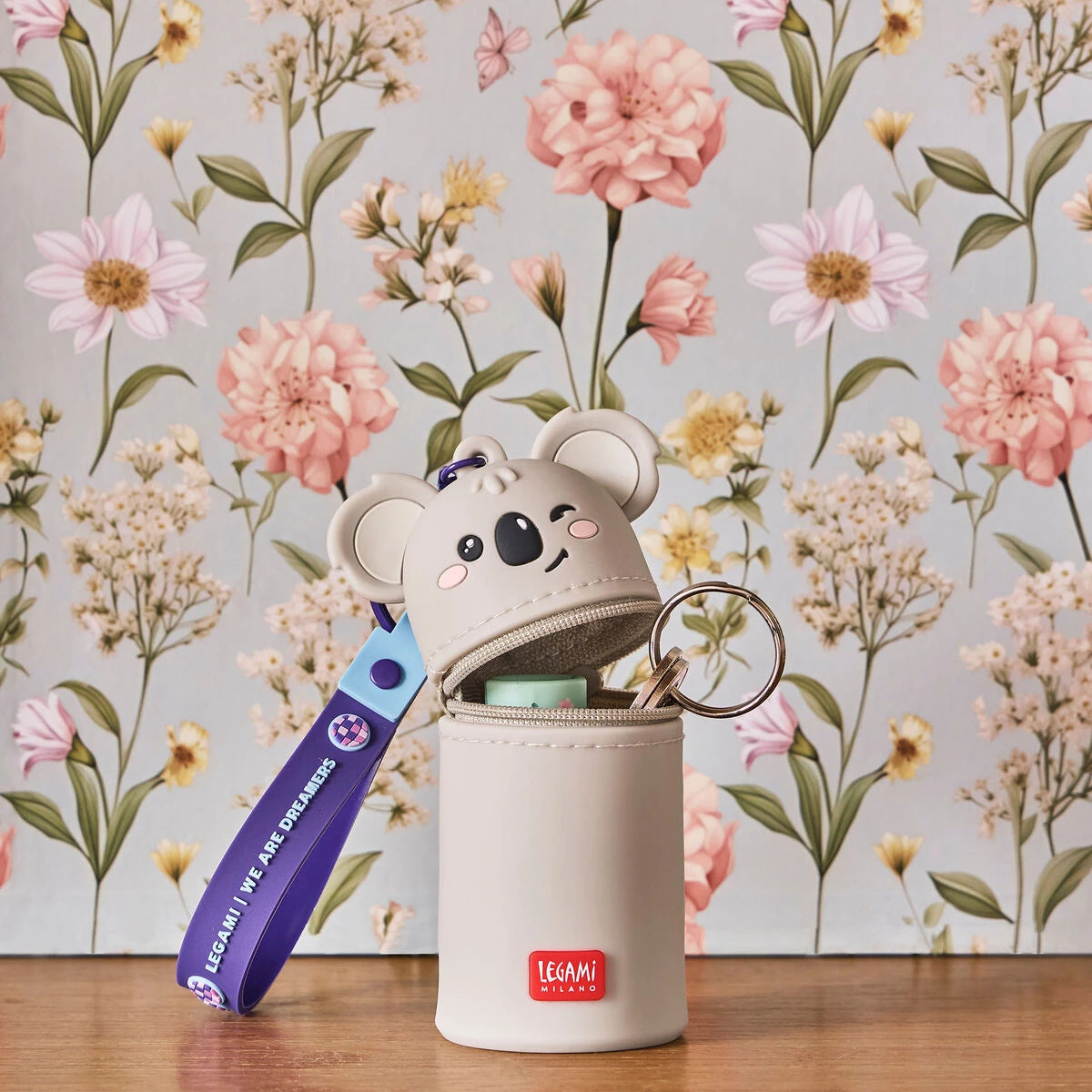 Legami - Koala Coin Purse with Key Ring - Mini Kawaii
