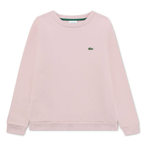 Lacoste - Organic Cotton Logo Sweatshirt | Pale Pink